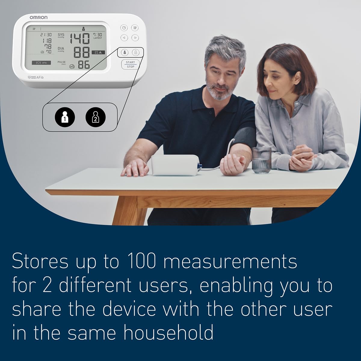 Omron M6 Comfort Tensiomètre avec détection AFib – Brassard automatique, précis cliniquement, facile à utiliser, pour la surveillance à domicile