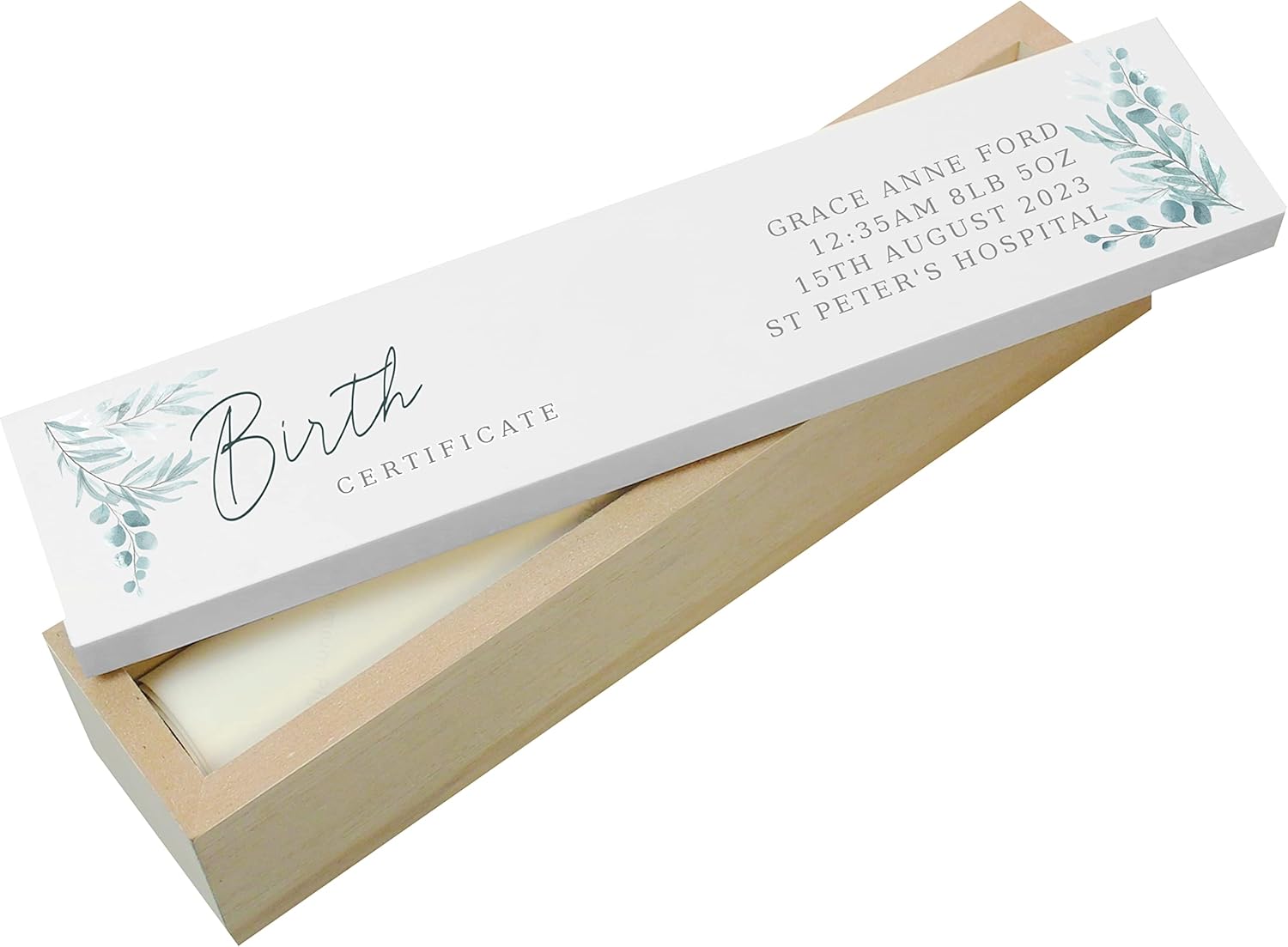 Personalised Graduation Gift Certificate Holder Wedding Birth Baptism