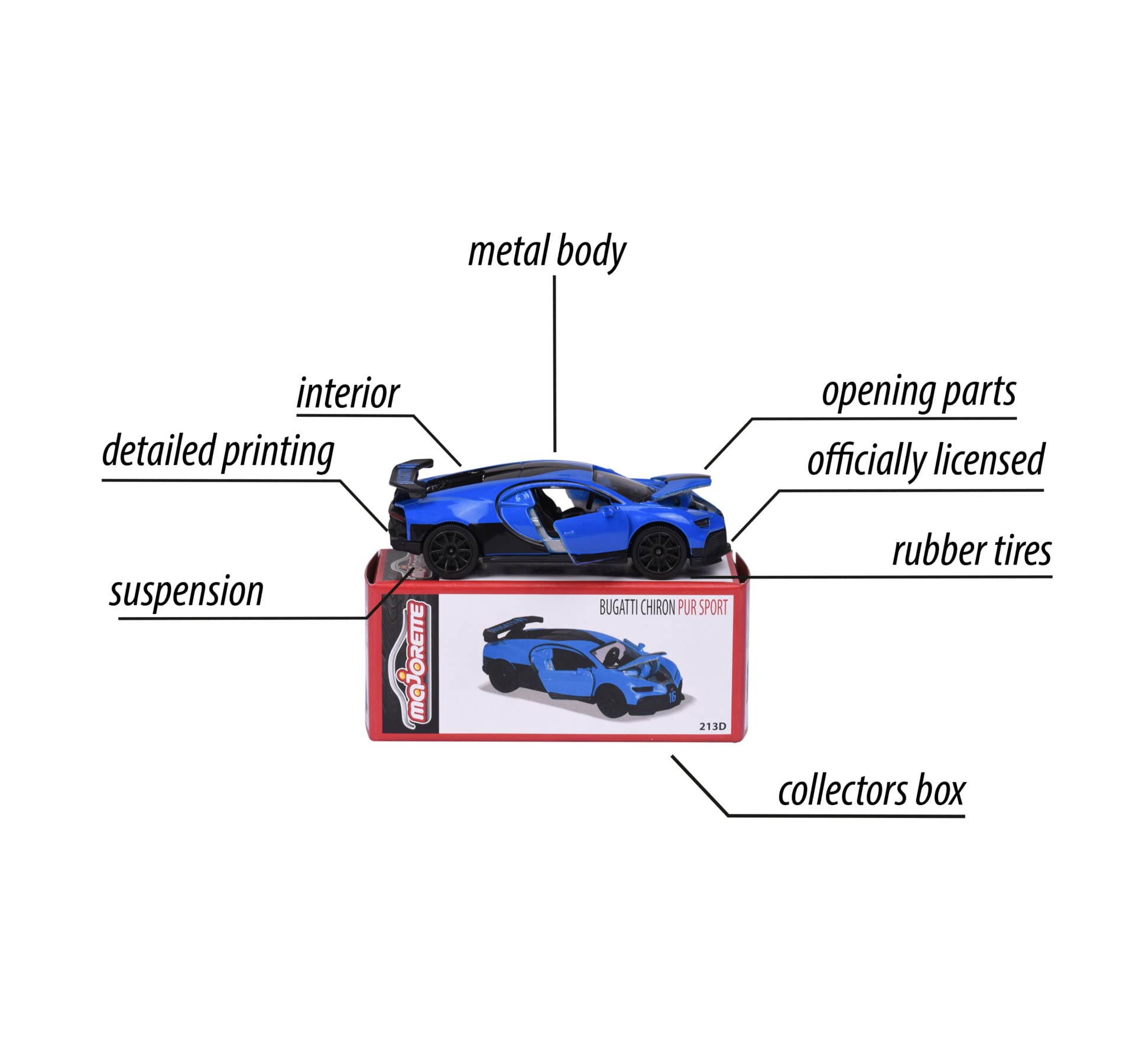 MAJORETTE BUGATTI CHIRON SEIRE DELUXE CARS : Amazon.com.br