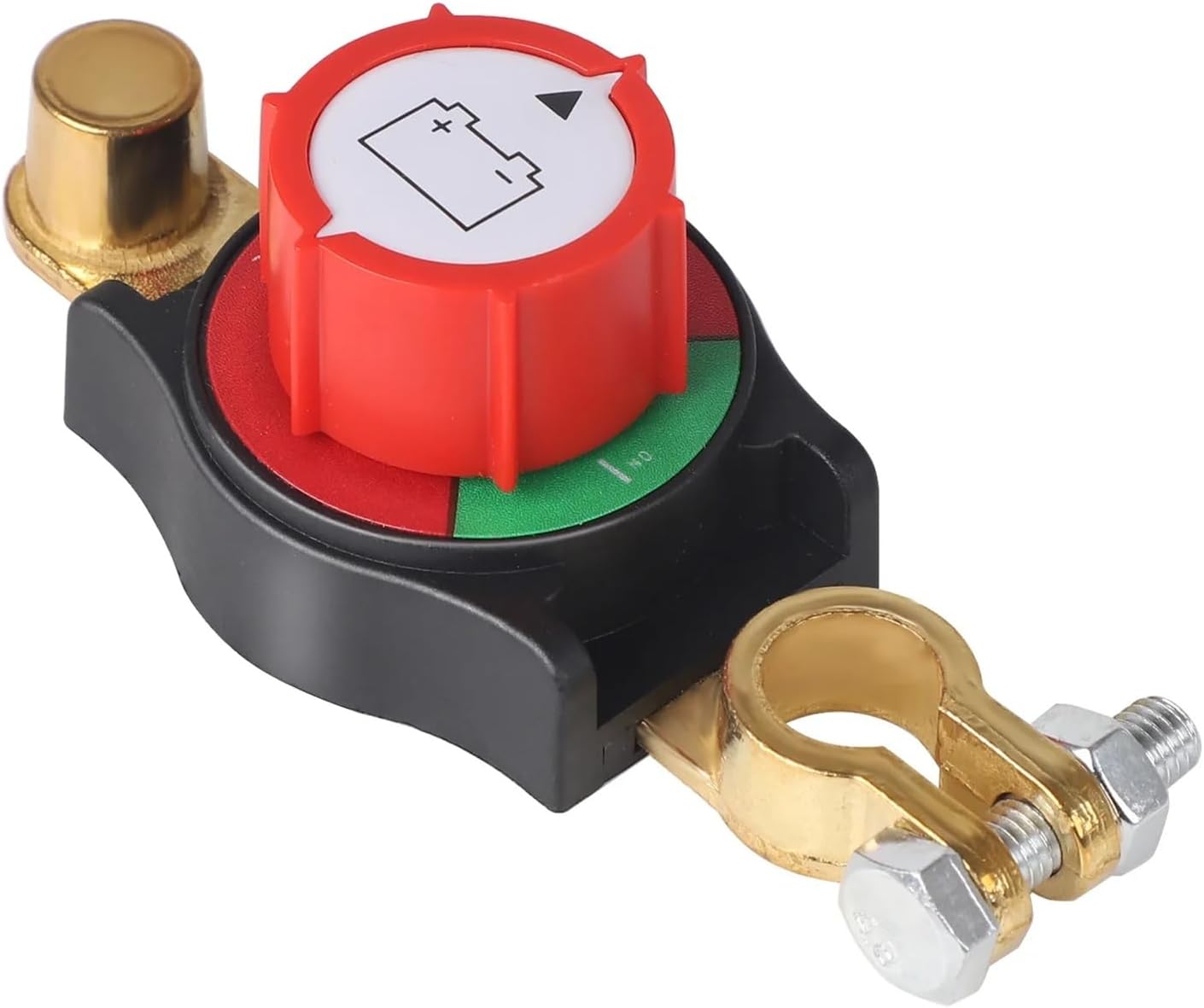 Battery Disconnect Switch 12-48V 275A Top Post Battery Disconnect Kill Switch Negative Pole On/Off Heavy-Duty Isolator Switch Fit For Car Camper Boat 12V 24V(Negative electrode)