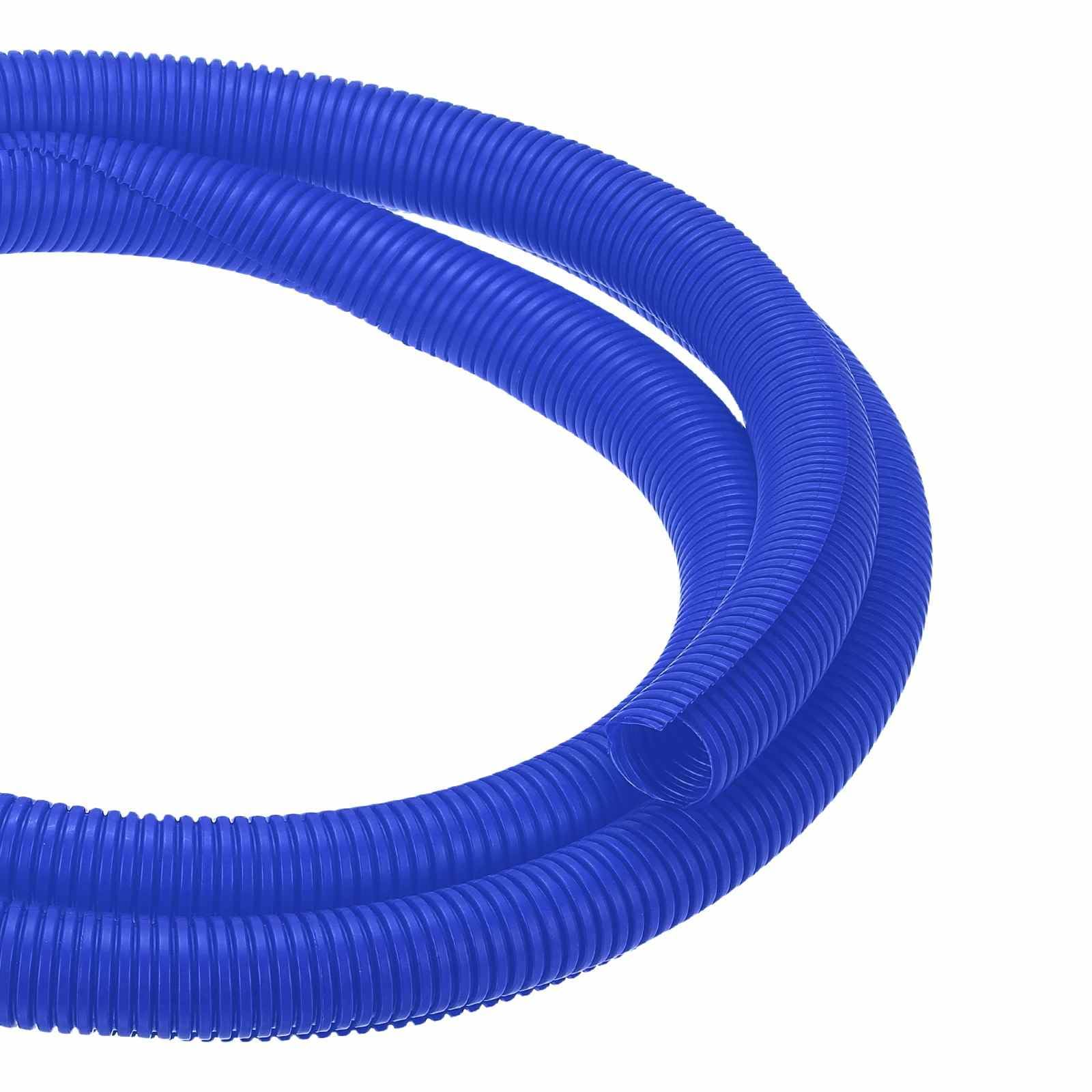 DMiotech 10ft Wire Loom Split Tubing 1 1/4 Inch, Cord Protectors from Pet Flexible Conduit Cable Management for Office Home Garden, Blue