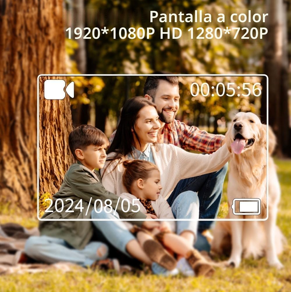 OBEST Mini Camara Deportiva 1080P con Pantalla 0,96", Bodycam POV Magnética
