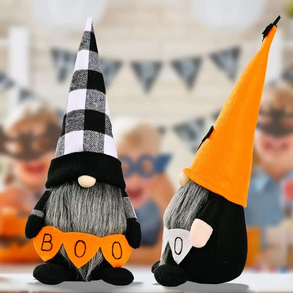 Sly Sippy Halloween Gnome Ornaments | Halloween Gonk | Halloween Gnome |Halloween Decorations| Autumn Decorations | Halloween Ornaments | Halloween Tree Decorations | Gonk Gifts  2 Pcs