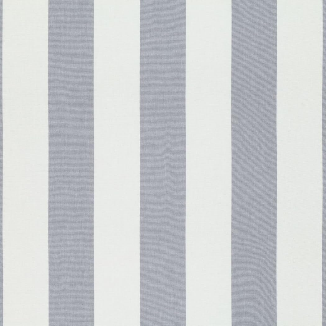 Upholstery Fabric - Eston Storm Grey & White Stripe Roman Blind Curtain Cushion Fabric