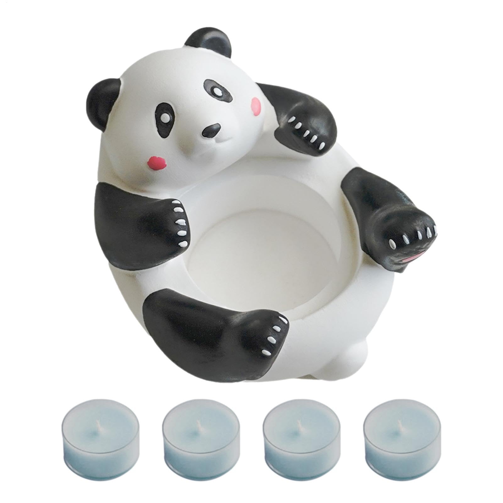 Titular de la luz del té - Estante Elegante del té, Chadin Decorativo | Figuras de Animales pequeños, Soporte de luz de Mini té de, decoración romántica de la Mesa, Accesorio de Velas para