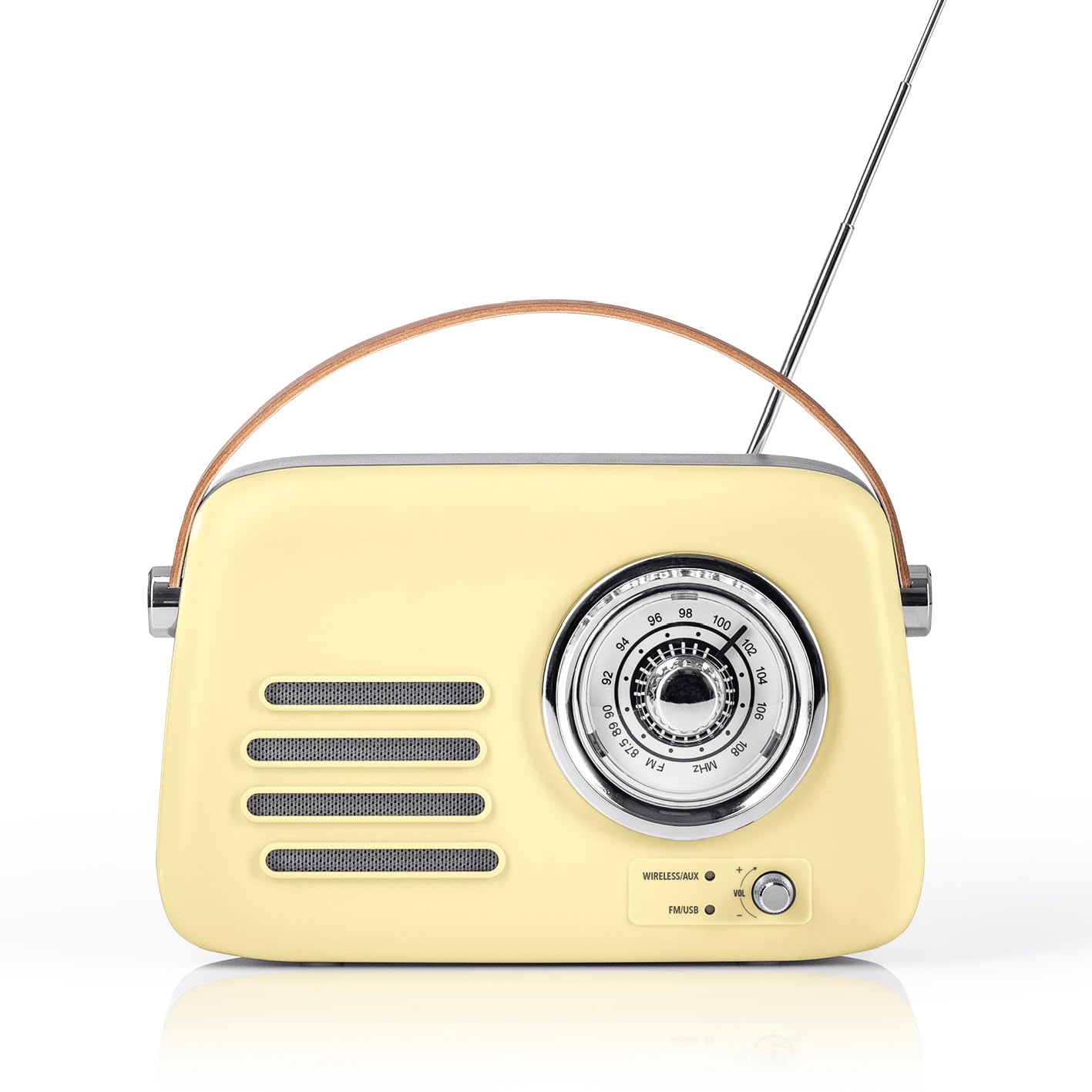 EASYmaxx Radio Rétro Années 50 - Bluetooth, Port USB, SD Et AUX - Design Vintage Portable