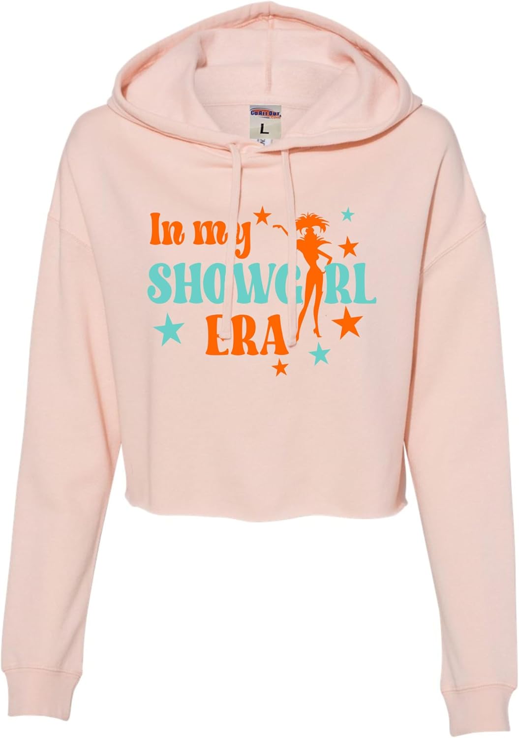 Go All Out In My Showgirl Era Women Cropped Hooded Sweatshirt