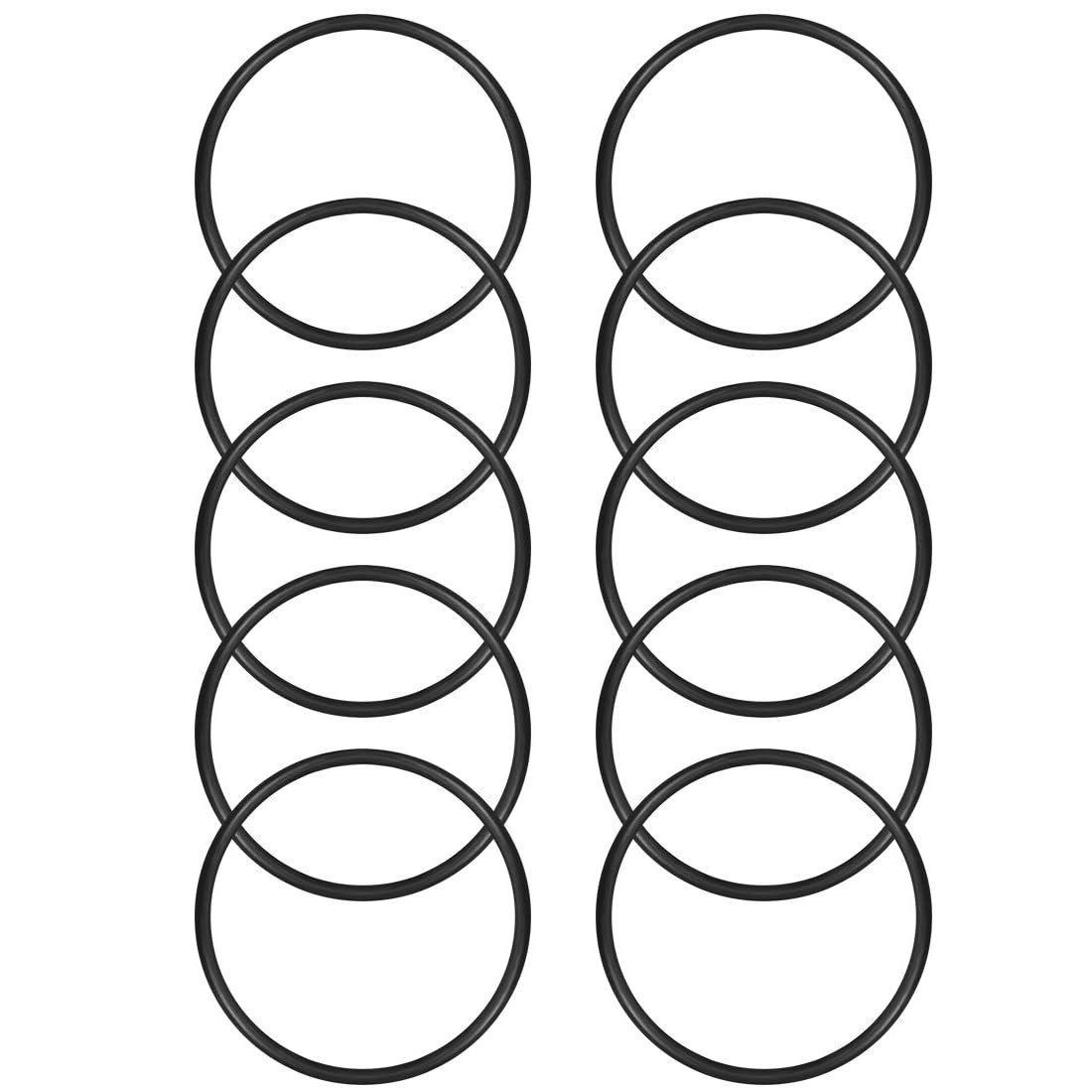 ROWORKX 10Pcs Nitrile Rubber O-Rings, 41mm OD x 37mm ID x 2mm Width Sealing Gaskets for Hose Faucet, Plumbing