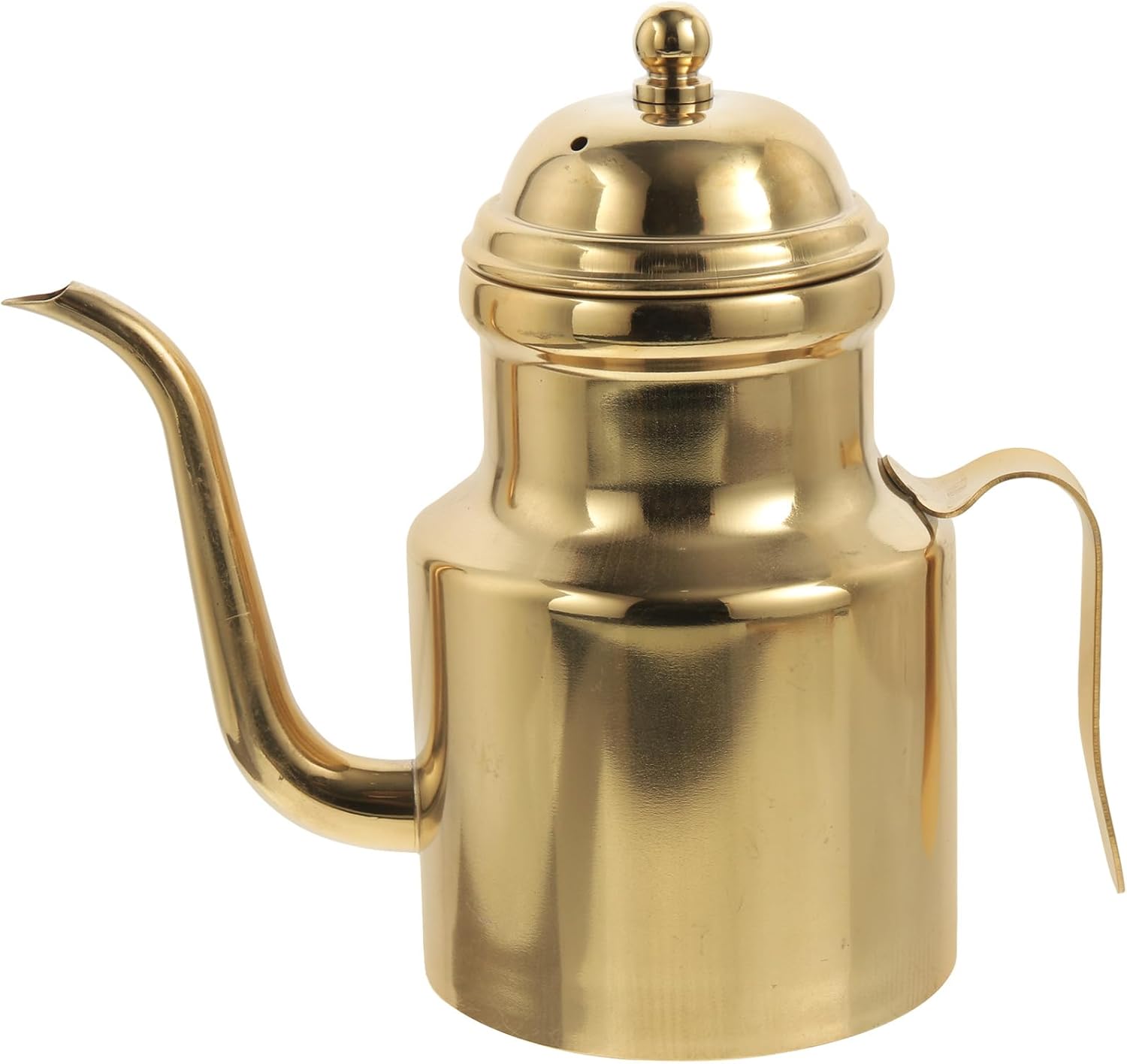 Photo 1 of Cabilock Oil Dispenser Vinegar Dispenser Bottle Stainless Steel Oil Can Container with Handle for Kitchen Restaurant Cooking BBQ Golden