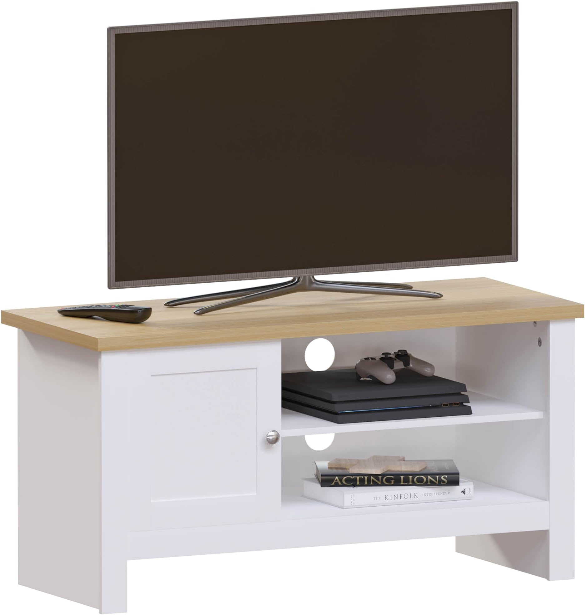 Vida Designs Arlington 1 Door TV Unit, White