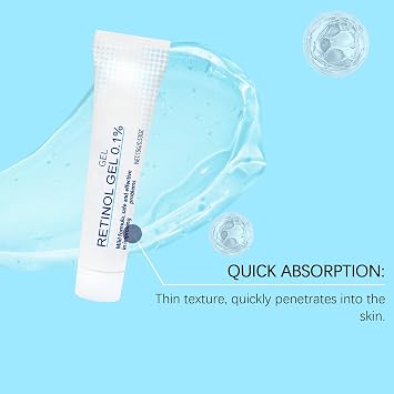 Retinol Gel, Spot Cream For Acne, Blemish Cream, Anti Acne Face Creams, Control Sebum Secretion, Oil Control, Skin Soothing Gel for Face, 15g (3)