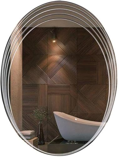 XDSDDS - Espejo de maquillaje redondo de cristal espejo creativo para pared de baño espejo de baño espejo de tocador montado en la pared