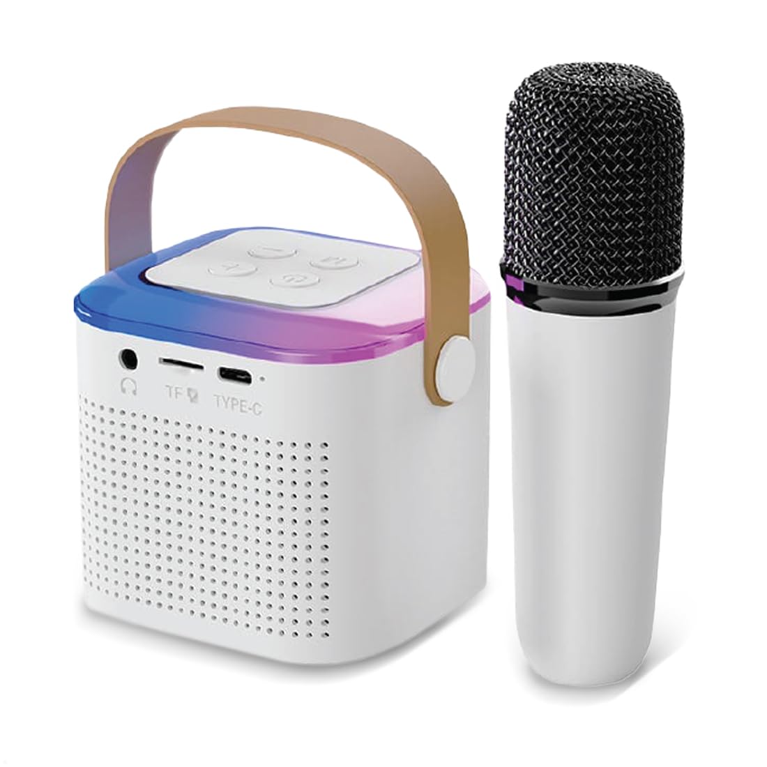 Wembley K9-M Speaker USB Rechargeable with 1 Mic, White Color, 600 mah