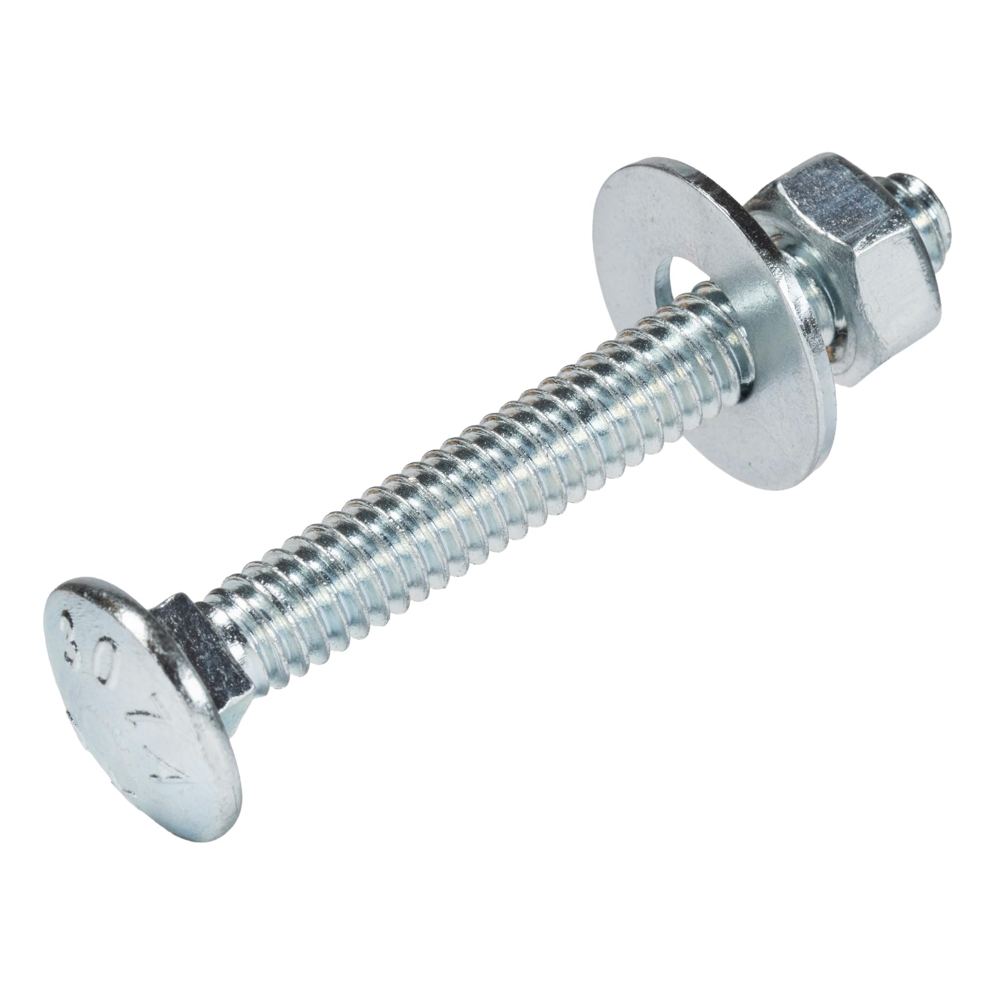 Zinc Carriage Bolts - 100 Pack, Grade 307A -1 Zinc Carriage Bolts - 100 Pack, Grade 307A -1