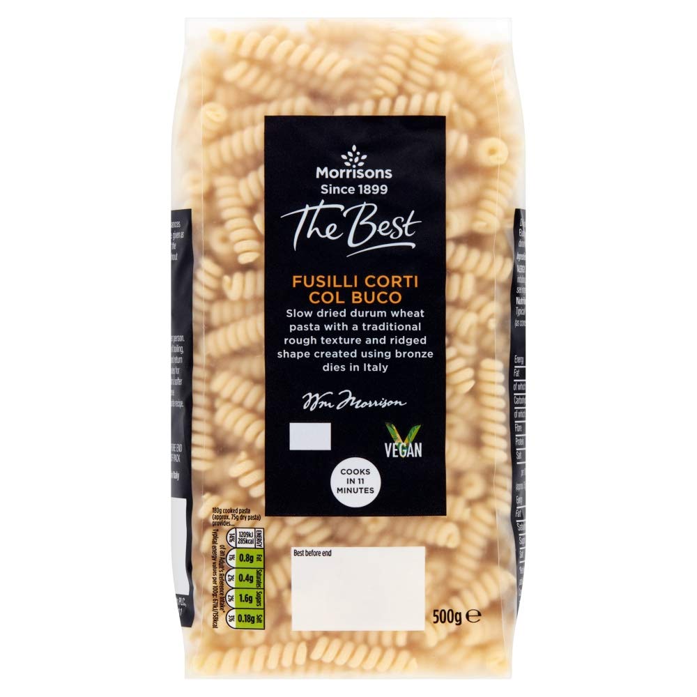 Buy Morrisons The Best Fusilli Corti Col Buco Pasta 500 g x 12 Online at desertcartUAE