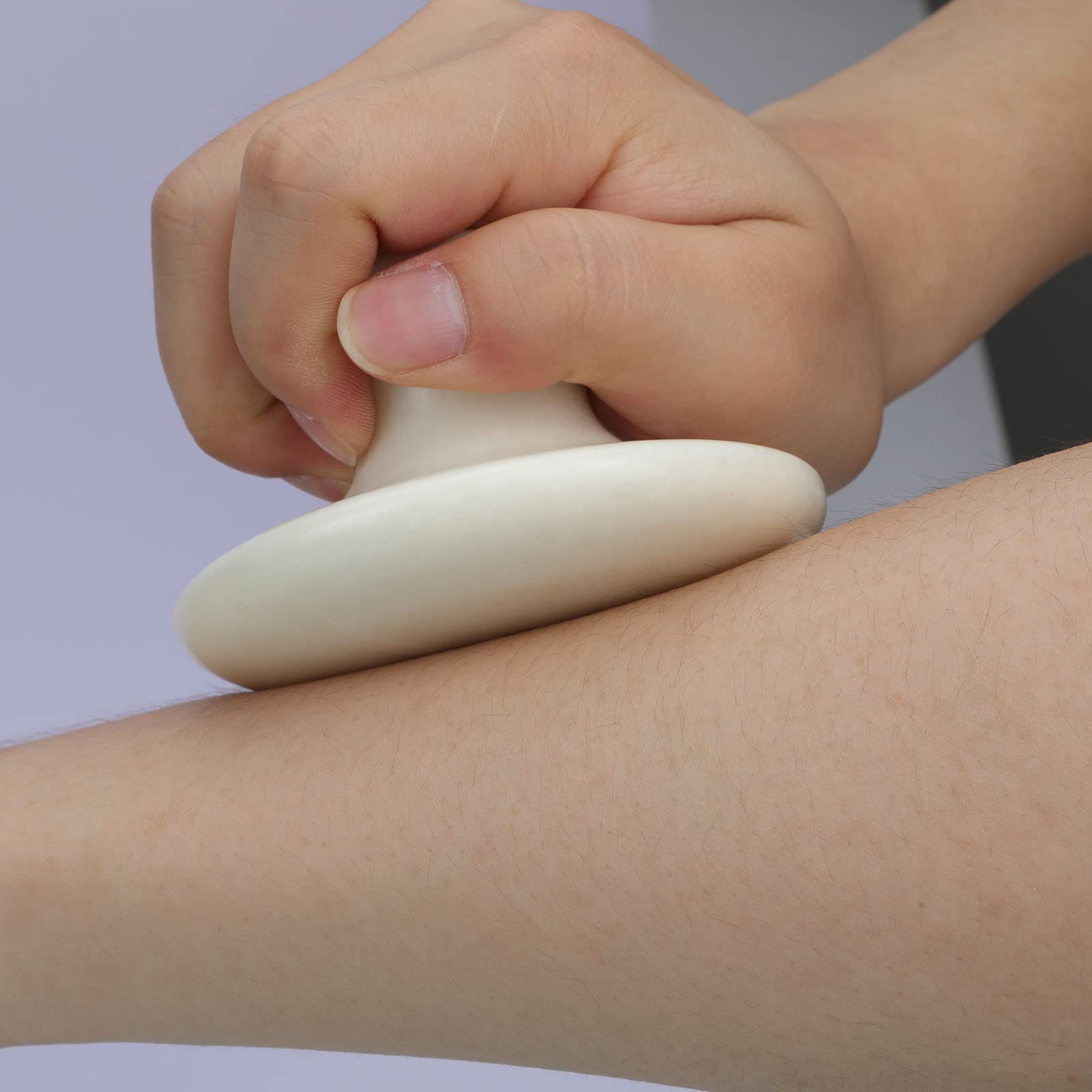 gemshan Piedra de masaje, rocas calientes naturales de 3.5 pulgadas, herramienta de masaje corporal Gua Sha para masaje de celulitis, drenaje linfático, alivia la tensión y el dolor muscular