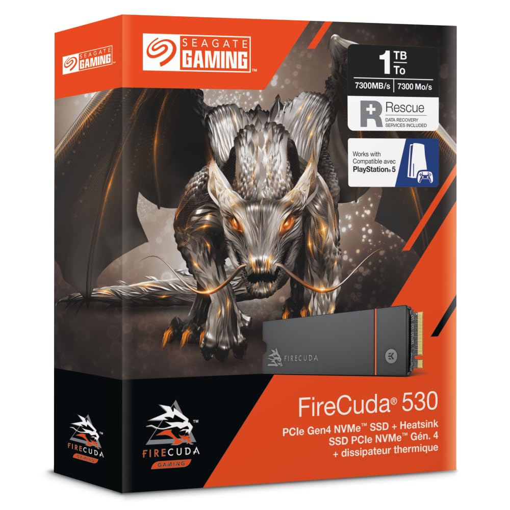 Seagate SSD FireCuda 540, 1 TB, unidade de estado sólido interna