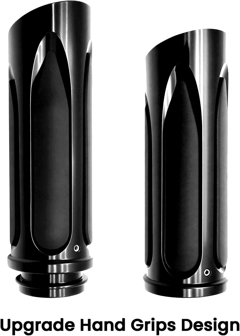 Black Hand Grips 1 Inch Motorcycle Handlebar Grips for Harley Davidson