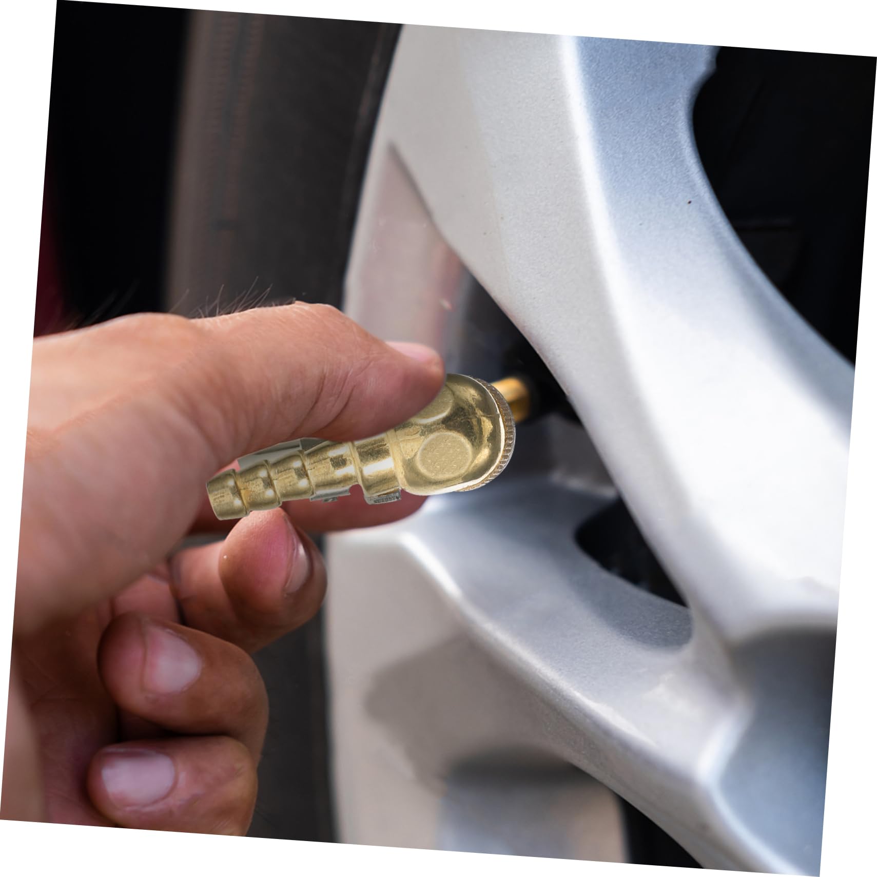 Beatifufu Car Tire Inflation Chuck Adapter Heavy Duty Locking Air Chuck for Quick Connect Compatible with Tire Inflators and Air for Cars and Trucks