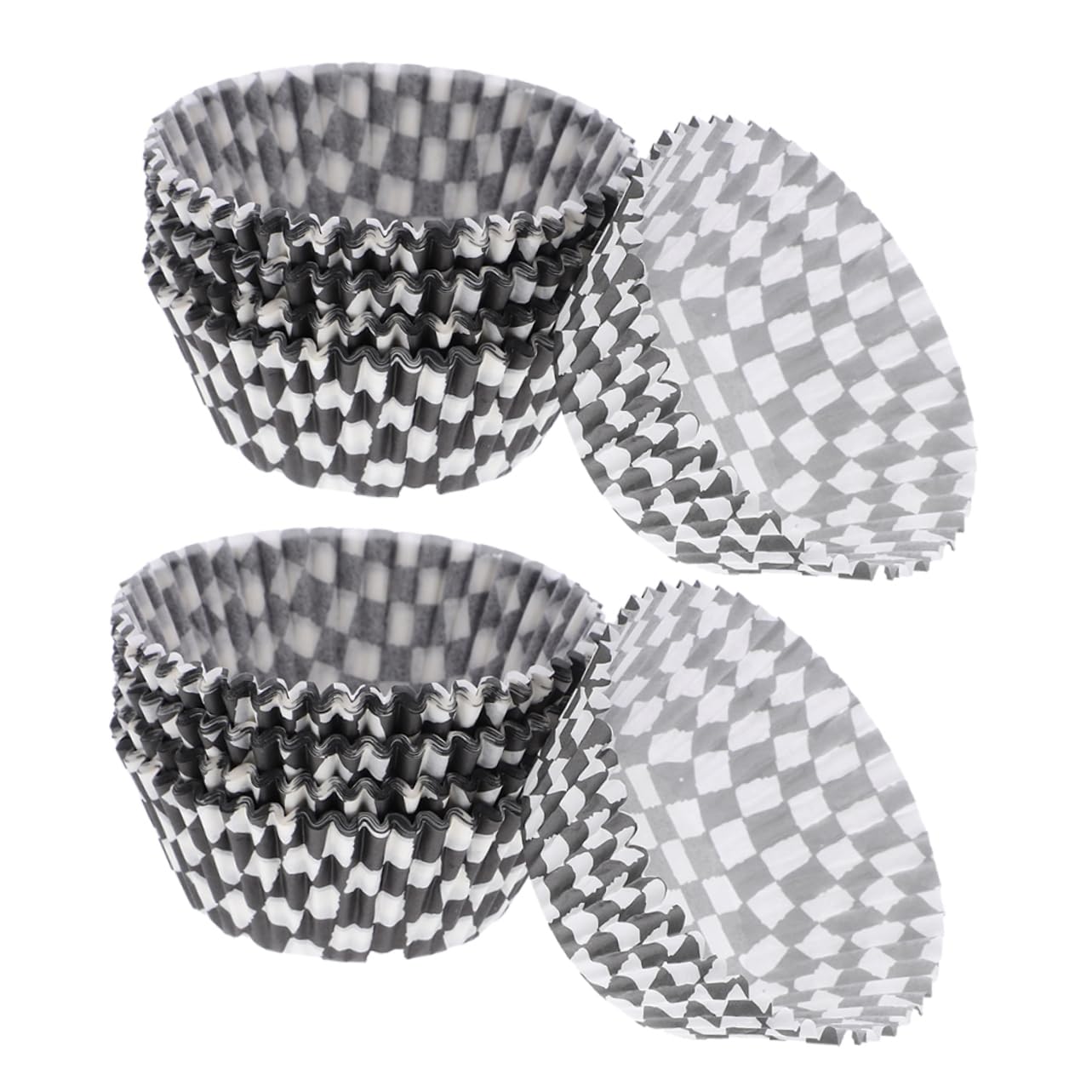 Amosfun 1000 Piezas De Bandeja De Pastel A Cuadros En Y Soportes Para Muffins Soportes Para Magdalenas Forros Para Muffins Pequeños Suministros Para Hornear