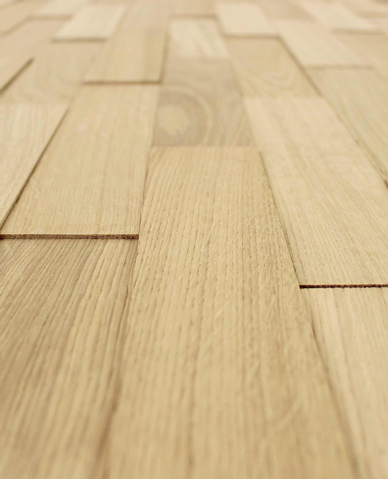 wodewa | Okładzina ścienna, drewno, dąb, samoprzylepna, 1 m2, prawdziwe drewno 3D, panele XXL 1000 x 100 mm, nowoczesne w dotyku, wyprodukowano w Niemczech, strukturalne, naturalne 1000