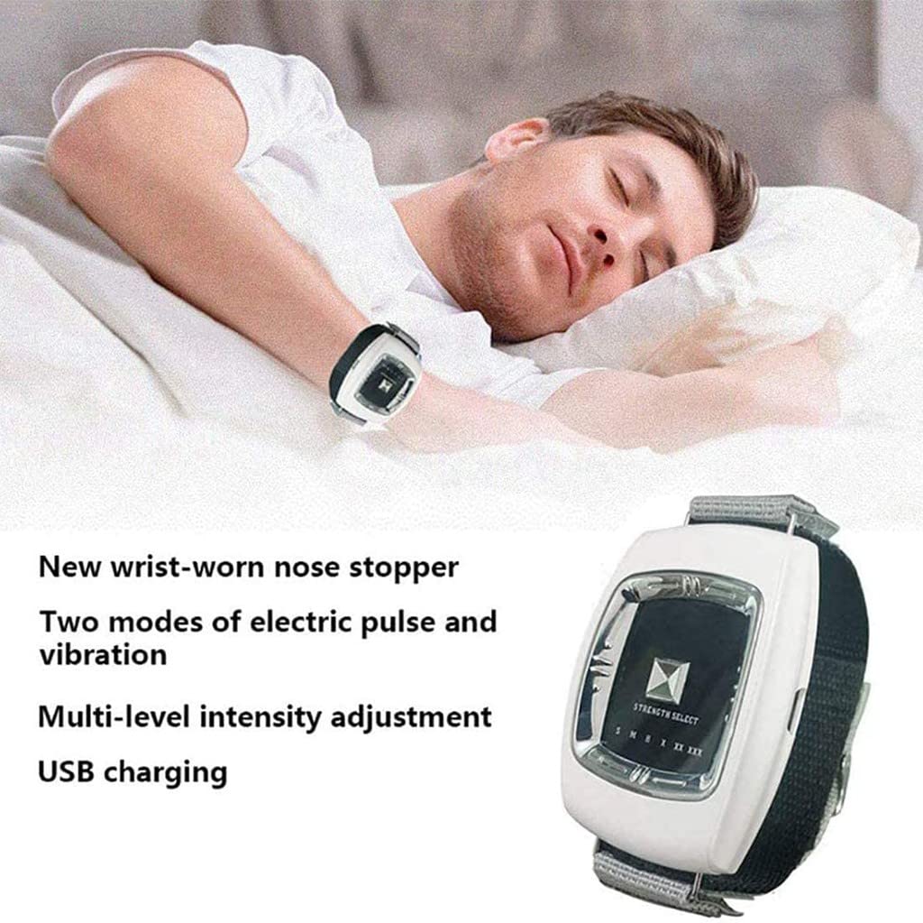 Reloj de Pulsera Inteligente para Ronquidos Infrarrojos, Pulsera Antironquidos, Recargable Por USB, Con Biosensor para Mujeres Y Hombres