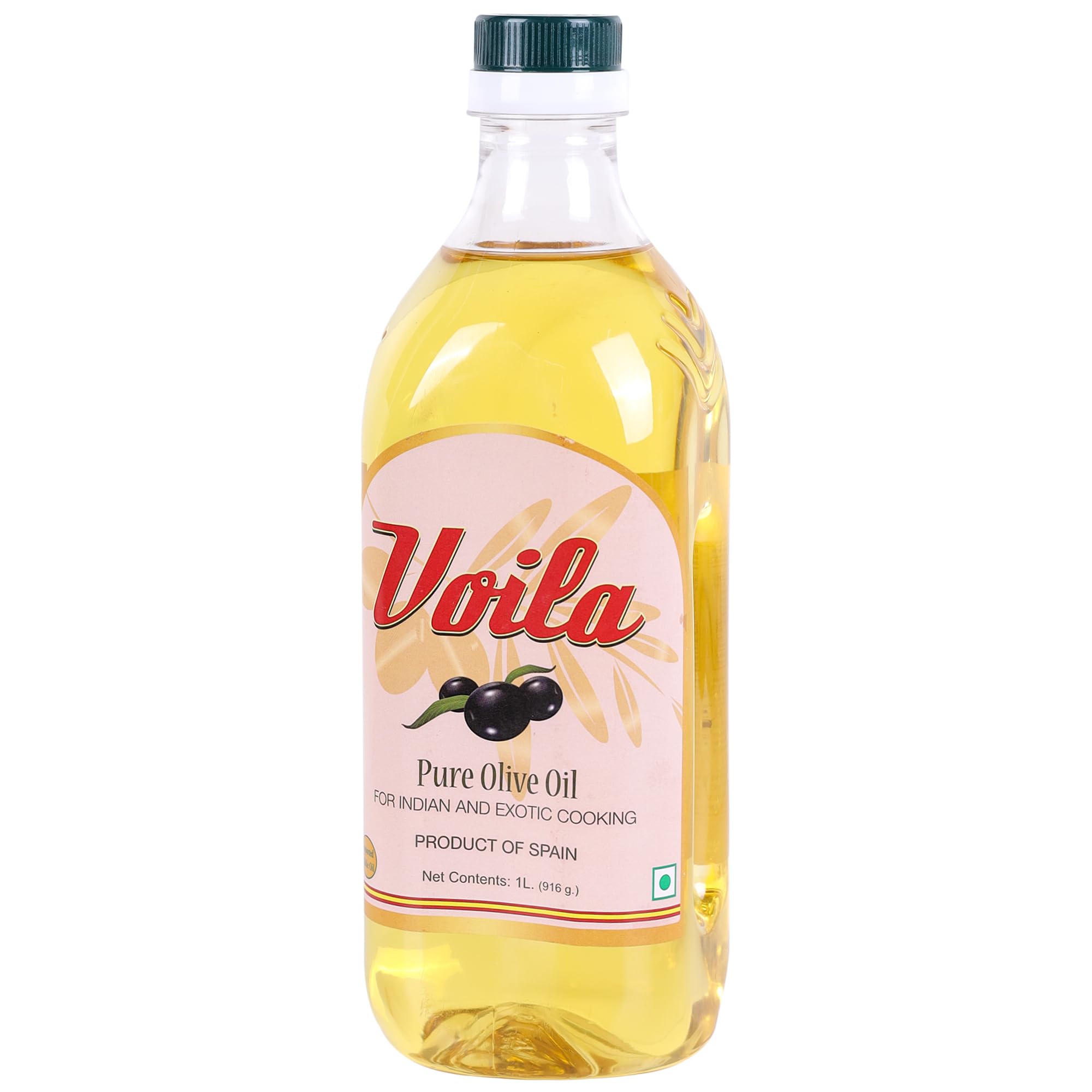 Voila Pure Olive Oil 1 liter | For Exotic Cooking & more | Olives of Spain | Nutrient Rich | Pure Olive Oil 2