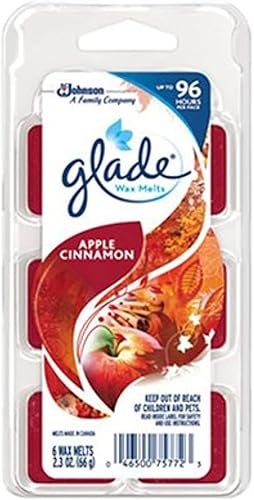 Glade 75772 6 unidades 44 2.3 oz. cera derretida  aroma a manzana y canela