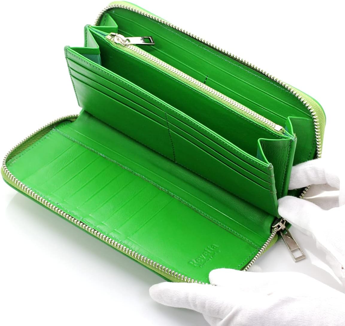 Amazon | [レヴェッタ] エイ革 長財布 ダブルラウンドファスナー スティングレイ ガルーシャ ライトグリーン ポリッシュ加工 レディース  大容量 [234stw-3] | 財布 [レヴェッタ] エイ革 長財布 ラウンドファスナー 9色展開 スティングレイ ガルーシャ ライトグリーン 黄緑  ... [レヴェッタ] エイ革 長財布 ラウンドファスナー 9色展開 スティングレイ ガルーシャ ライトグリーン 黄緑 本革 大容量 [12