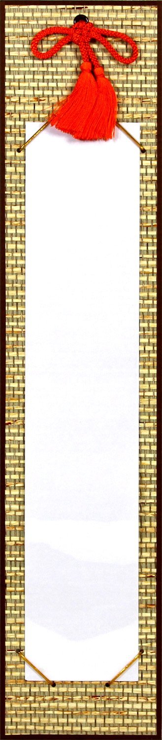 額縁短冊 短冊色紙額 4954 ガラス付 /76×364(広幅短冊)サイズの色紙が入る