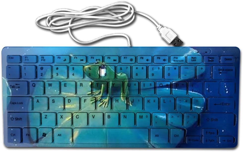 Print Little Frog Wired Keyboard Custom Gaming Keyboard