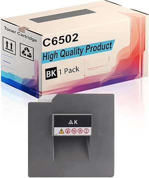 Toner Cartridge Compatible for Ricoh MP C6502 C8002 C6502SP C8002SP Printer |C6502 842083 842084 842085 842086| High Yield 40000 Pages, Print More Pages with Precision Technology Black