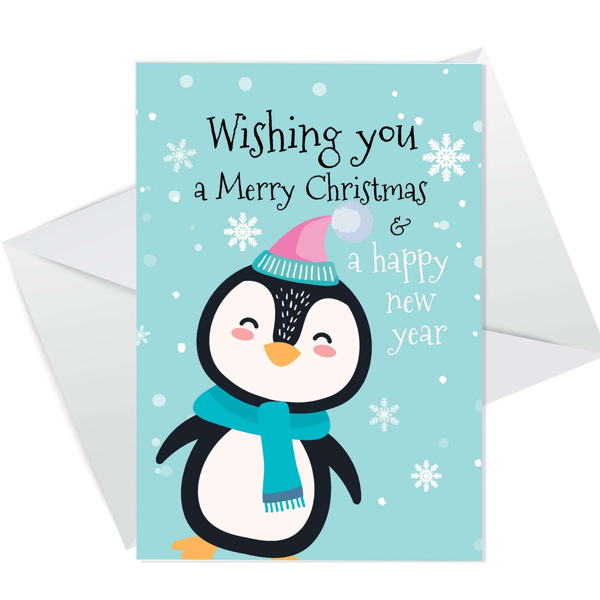 RED OCEAN Merry Christmas Happy New Year Cards For Teachers Mum Dad Nan Grandad Auntie Uncle Cards For Him Her Men Women
