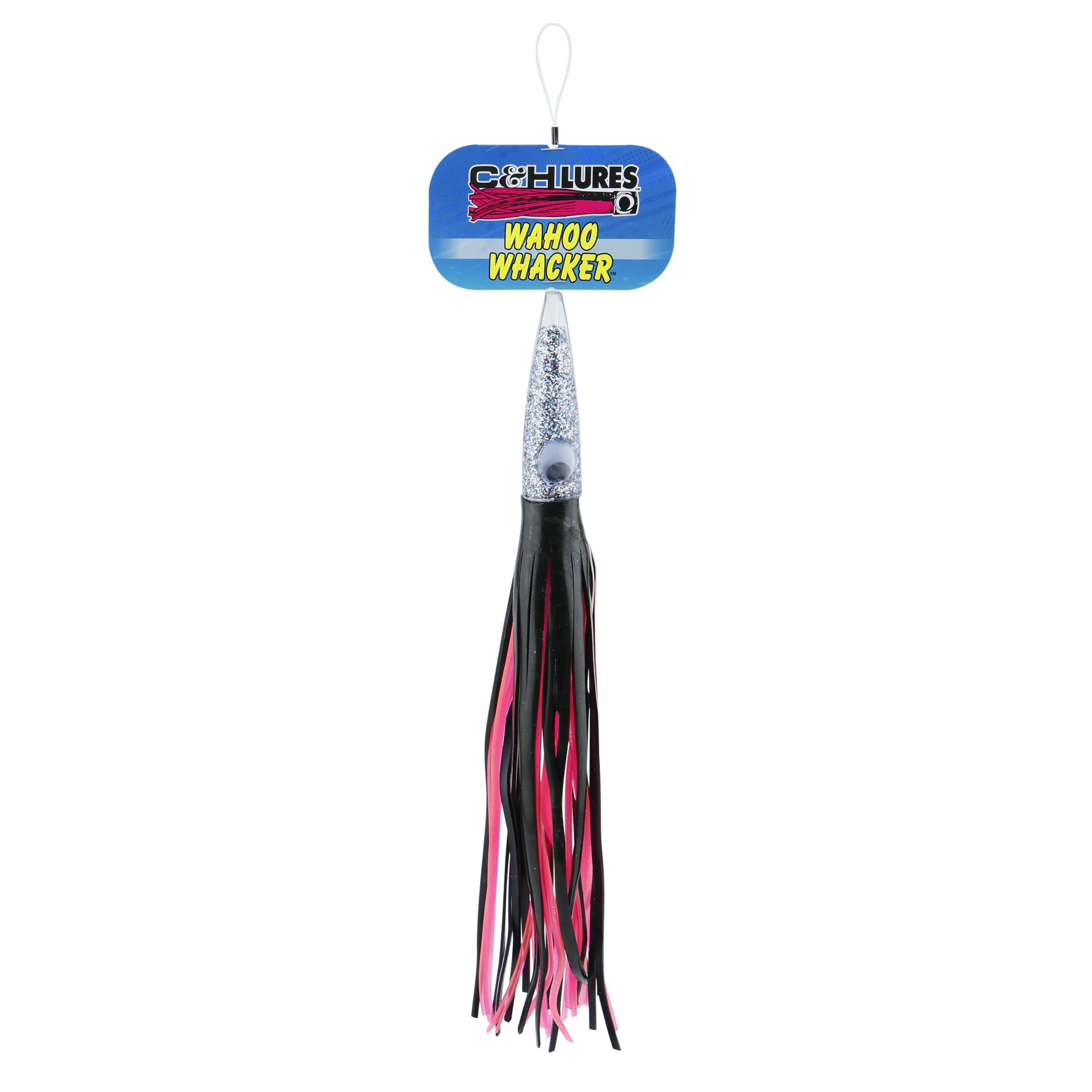 C&H Lures Wahoo Whacker Rigged & Ready 31.8 cm - Przynęty wędkarskie na słonowodne z hakiem Mustad 10/0, obrotowym AFW i linią mono o wadze 90 kg – sprzęt wędkarski premium na słoną wodę do trollingu