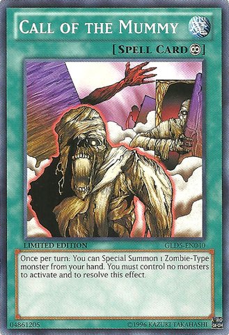 Amazon.com: Yu-Gi-Oh! - Call of The Mummy (GLD5-EN040) - Gold