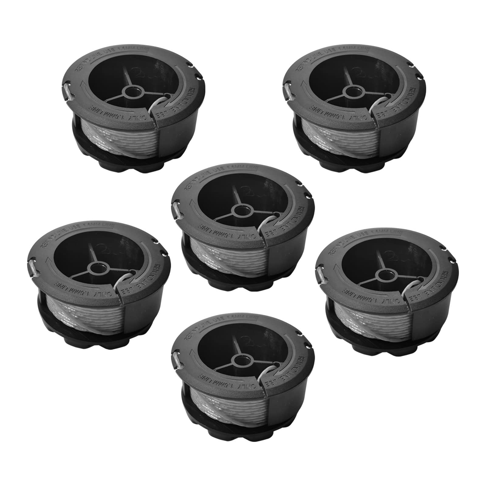 cimsfcorBosch F016800570 Grass Trimmer Spool, Length 20FT & Diameter 0.063" Replacement Trimmer Line Suitable for Bos-ch Universal GrassCut 18/18-26/18-260 (6 Spools)