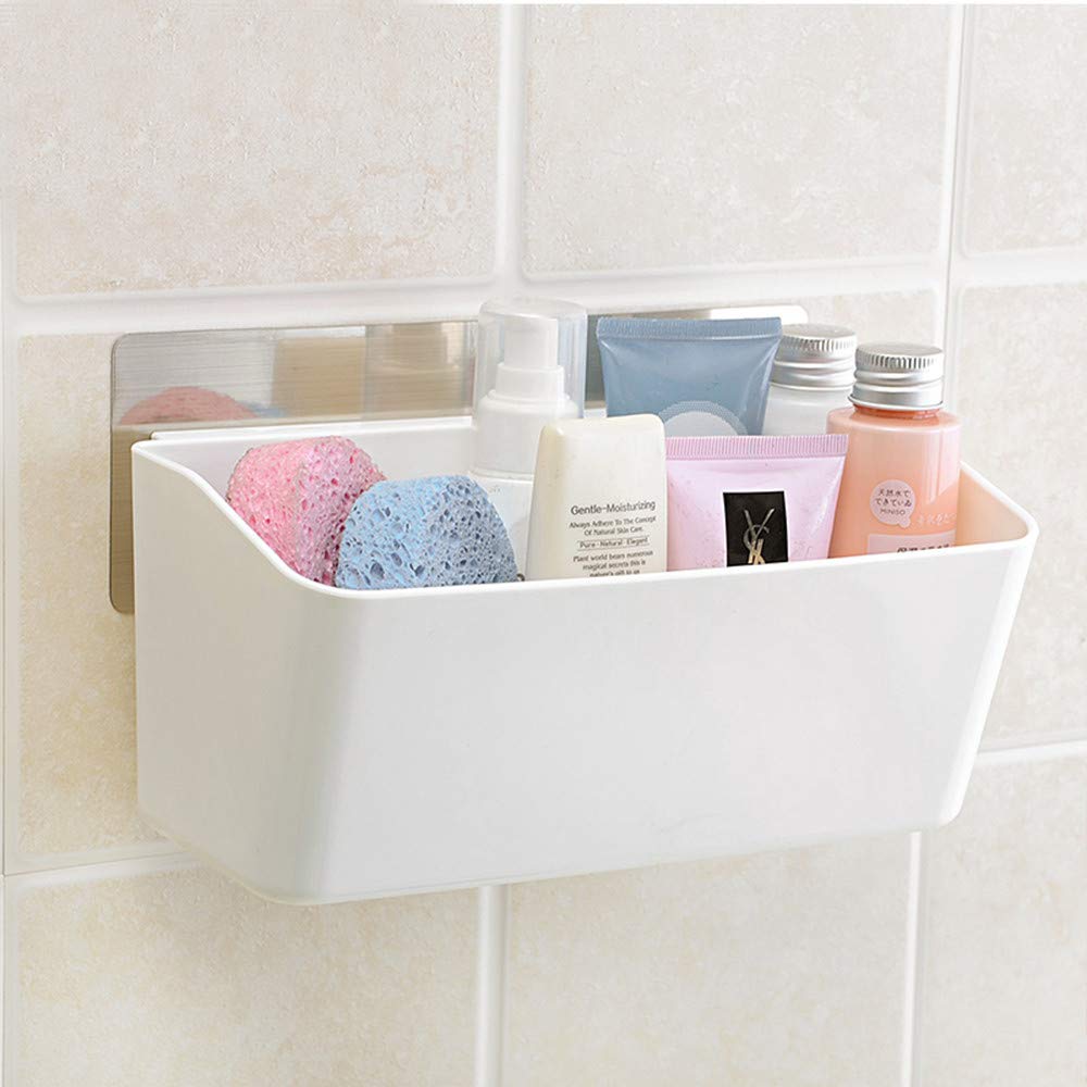 VDHJA Magic Sticker Series Plastic Self Adhesive Bathroom Shelves Multipurpose Kitchen Bathroom Shelf Wall Holder Storage Rack Bathroom Rack Storage Box Strong Magic Sticker Shower Rack Shelf (B081QK1B91) Amazon Price History, Amazon Price Tracker