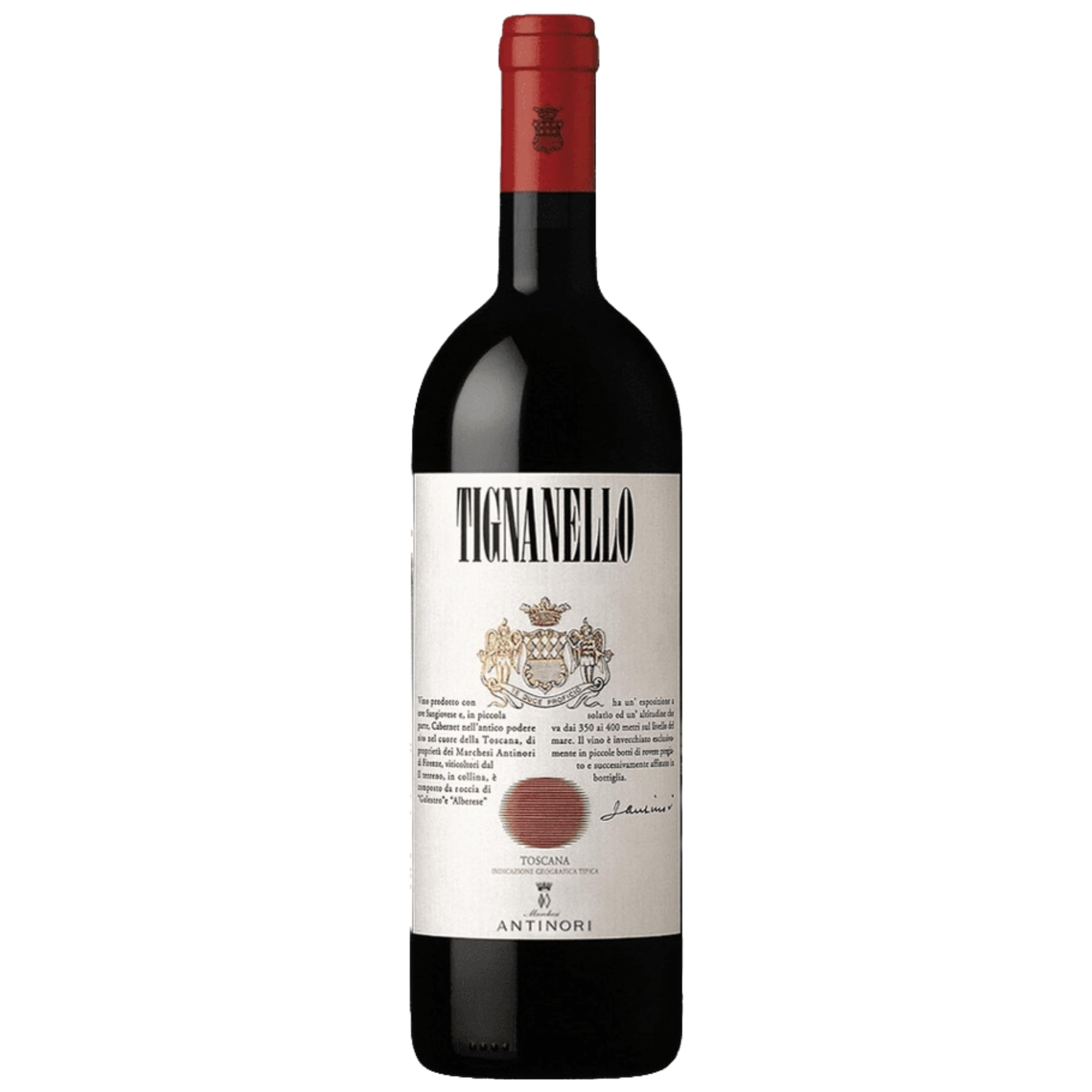 Antinori Tignanello Toscana IGT 2023 | Vino Rosso Marchesi Antinori Toscana | Mezza Bottiglia da 375ml (1 Bottiglia)