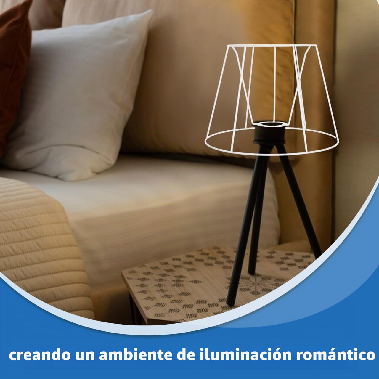ABOOFAN Marco De Pantalla De LáMpara E27 Metal Hueco Compatible Con Bombillas Para LáMparas Colgantes De Mesa Y De Pie DecoracióN Diy Dormitorio Sala Comedor 10.23X10.23X7.48In