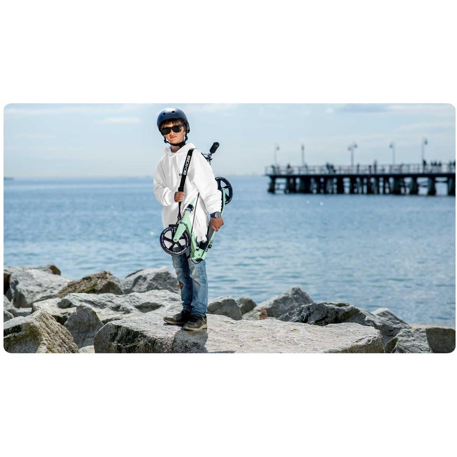 SOKE PRO Street Neo Stunt Scooter Chrome Kick Scooter
