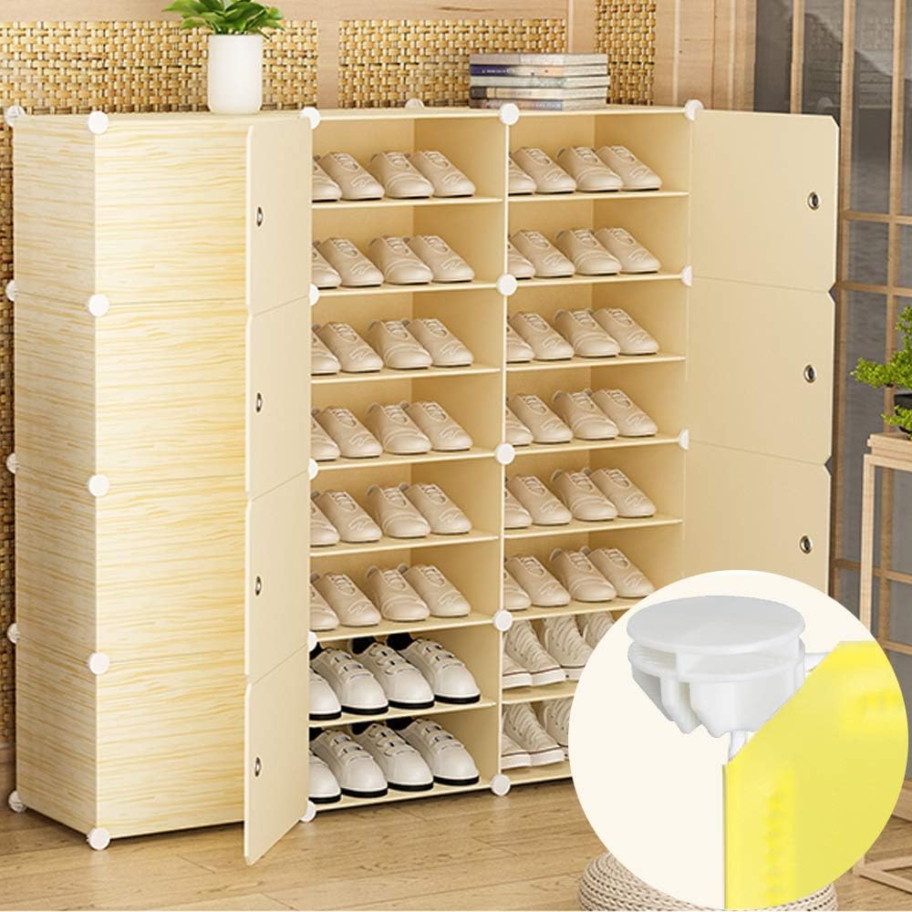 40pz Connettori in Plastica Cube Connettore a Cubo in Plastica per Armadietti Organizer Modulare Chiusura per Fermaglio per Armadio a Fibbia Clip per Guardaroba Scaffali (Bianco)
