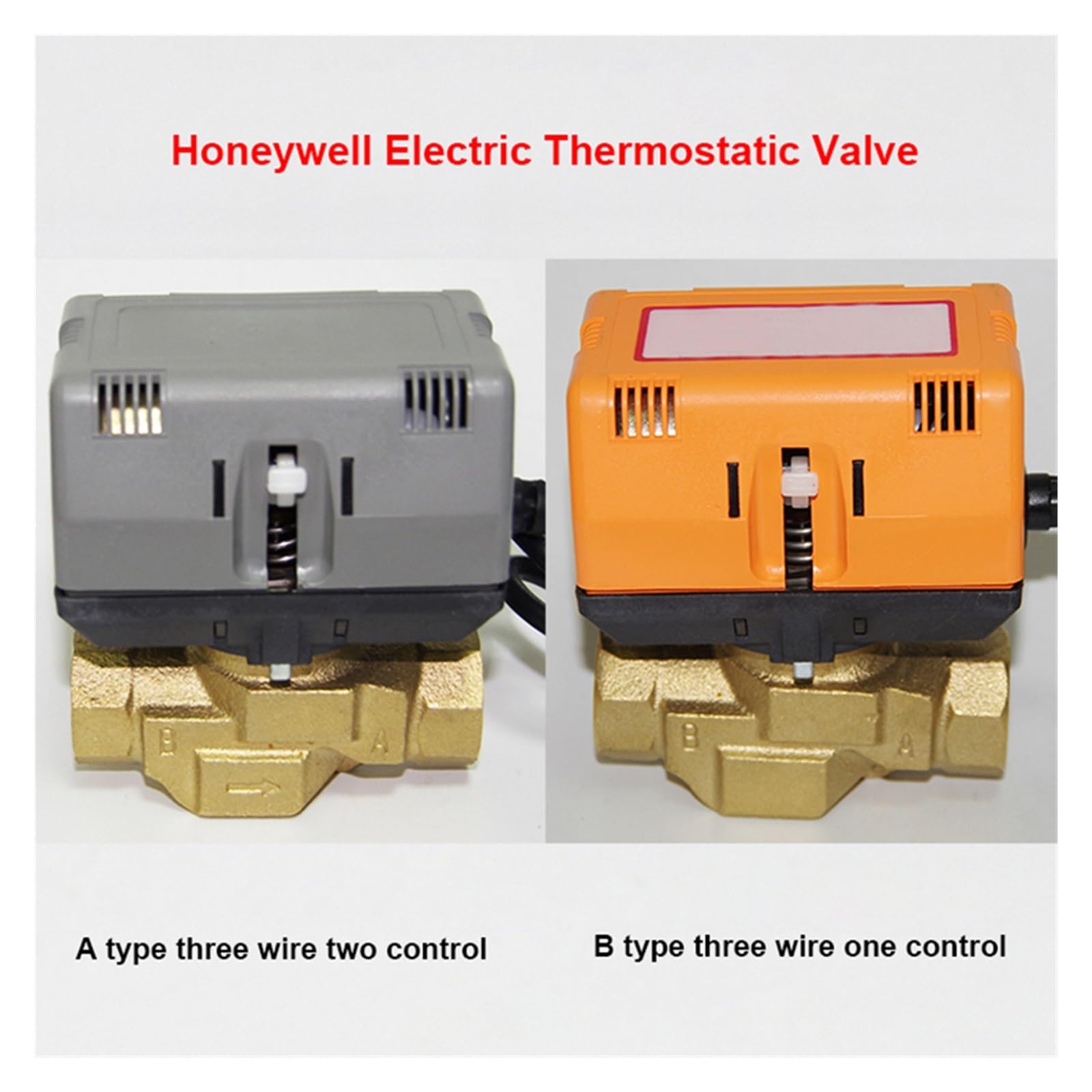 1/2 "3/4" 1 "zmotoryzowany Dwukierunkowy Zawór Trójdrożny Mosiądz VC6013/4013 DN15 DN20 DN25 Cewka Wentylatora HVAC OszczęDność Wody(1",VC6013,Three Way)
