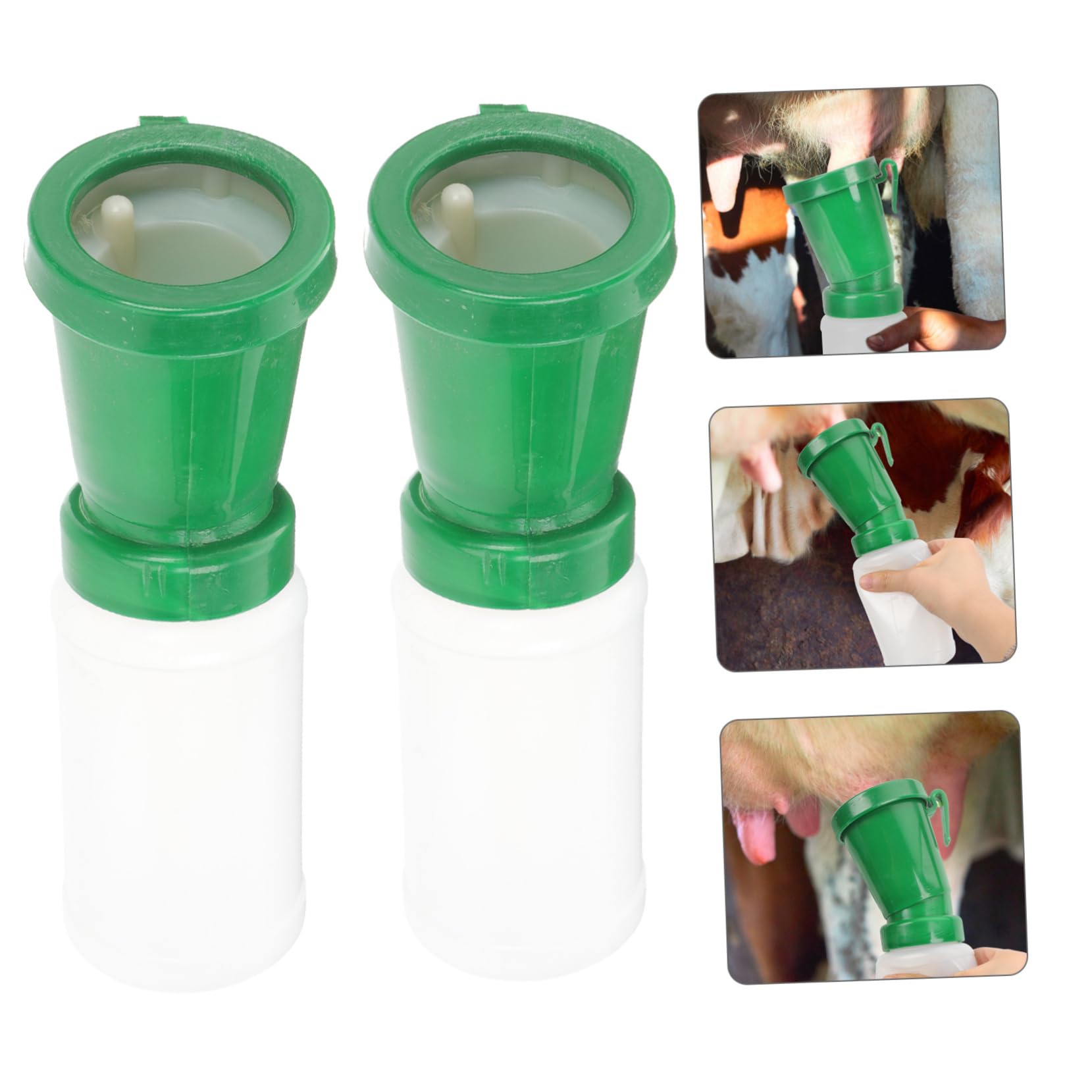 Gogogmee 2pcs Cow Nipples Medicated Cups Durable Milking Cleaning Bath Cup for Teat Lightweight Equipment for Animal Husbandry