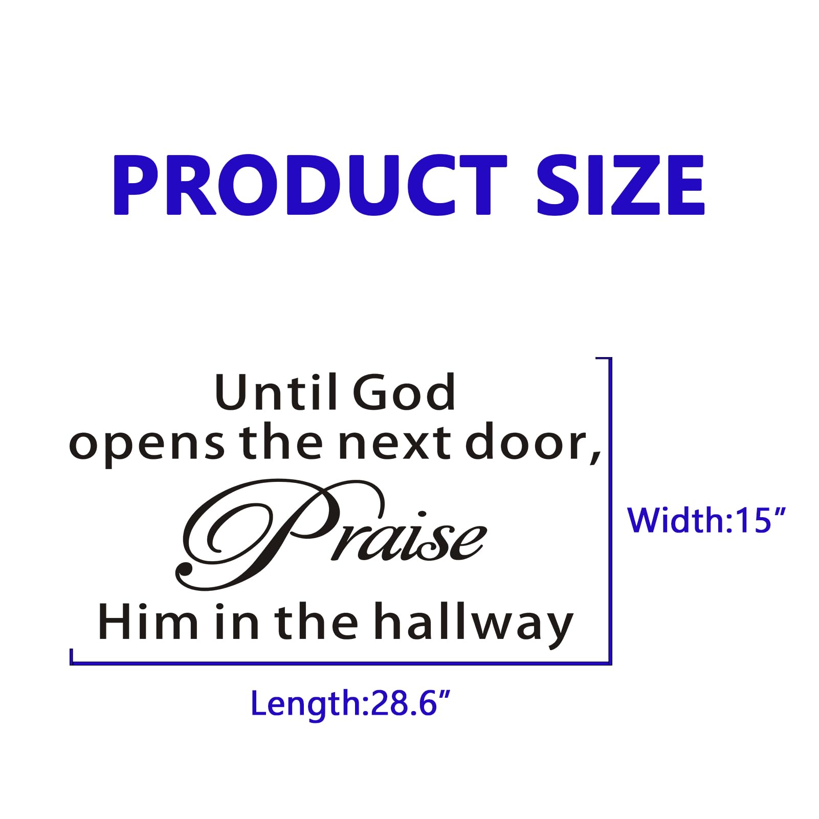 Bible Verse Wall Decals for Bedroom: Christian Quotes Inspirational Vinyl Art Wall Stickers for Living Room Kitchen - Image 3