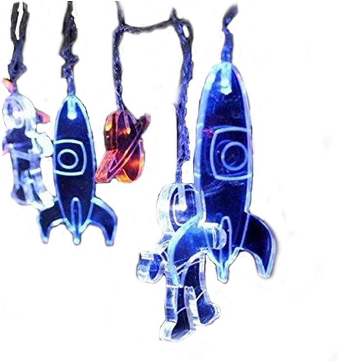 TrifyCore Novelty LED Fairy Lights Astronaut Rocket 1.5 m 10 LED Lights Of The Dream Sequence with Batteries Children Room Decoration Toys of Lights
