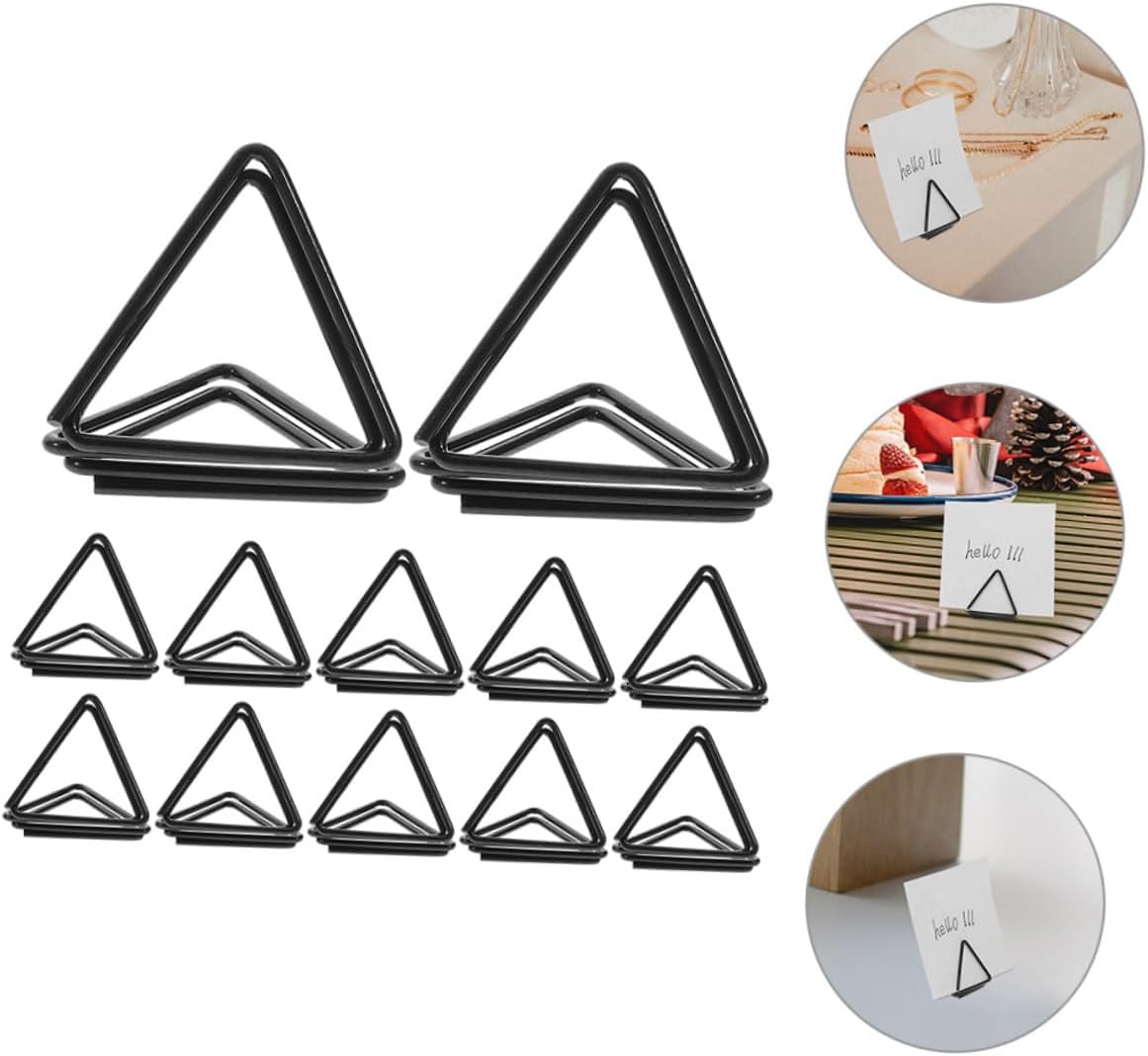 KICHOUSE 36Pcs Memo Clips Paper Holders for Photos Table Markers and Wedding Place Cards for Easy Display and Organization