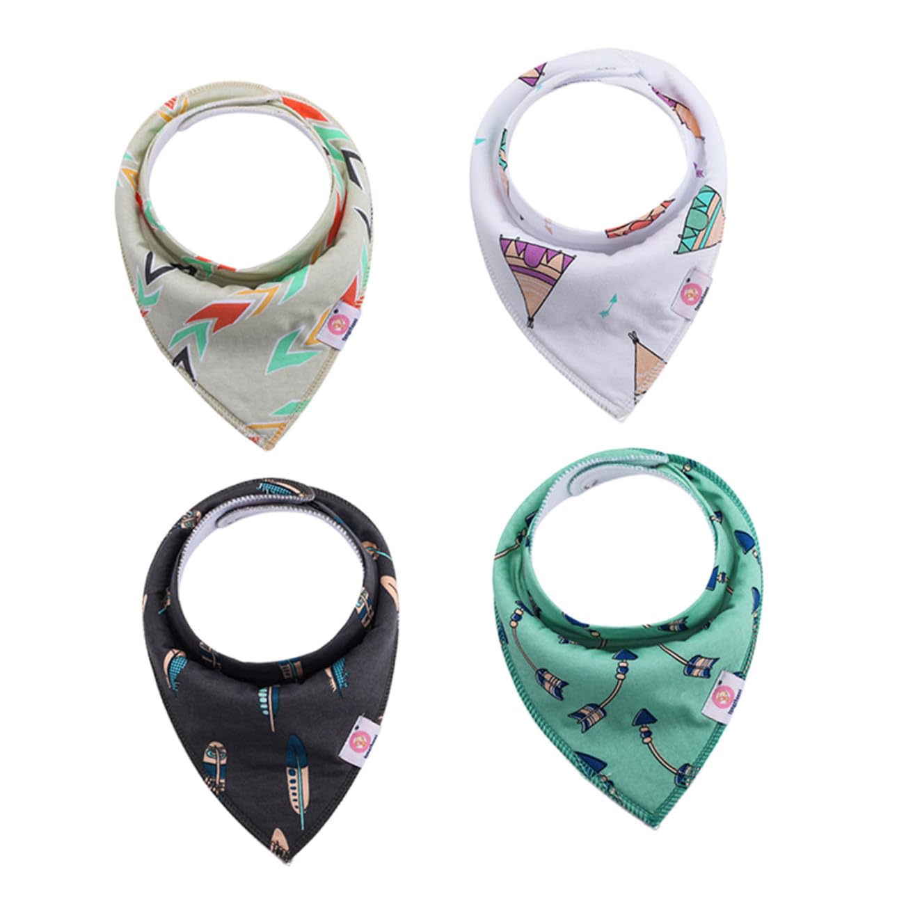 Toyvian 4 Pièces Bavoirs Pour Bébé Nourrissons Bavoirs Bébé r Salive Serviette Enfants r Salive r Alimentation r Coton Offre Enfants Repas r