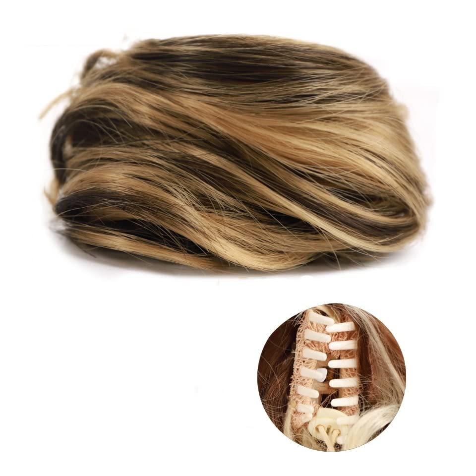 Chignon postiche oreilles de chat avec mini pince à griffes pour femme