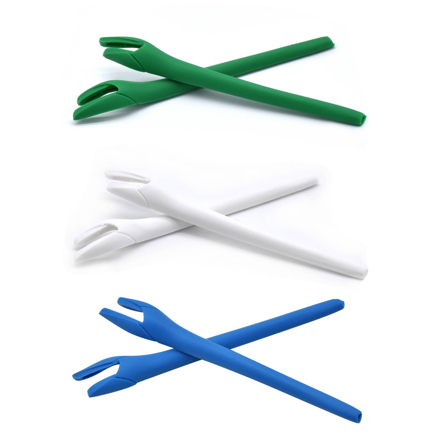 Silicone earsocks Oakley Radar EV Path de rechange kit caoutchouc vert blanc - 6