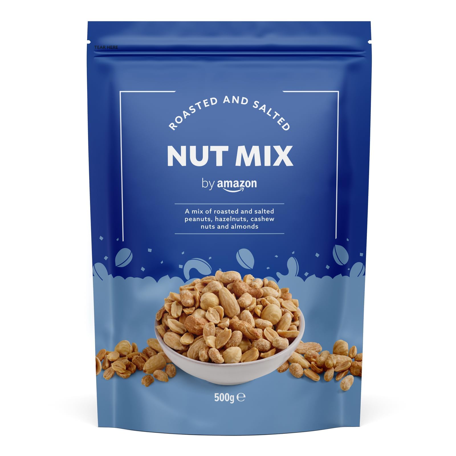 by Amazon Roasted And Salted Mixed Nuts, 500g